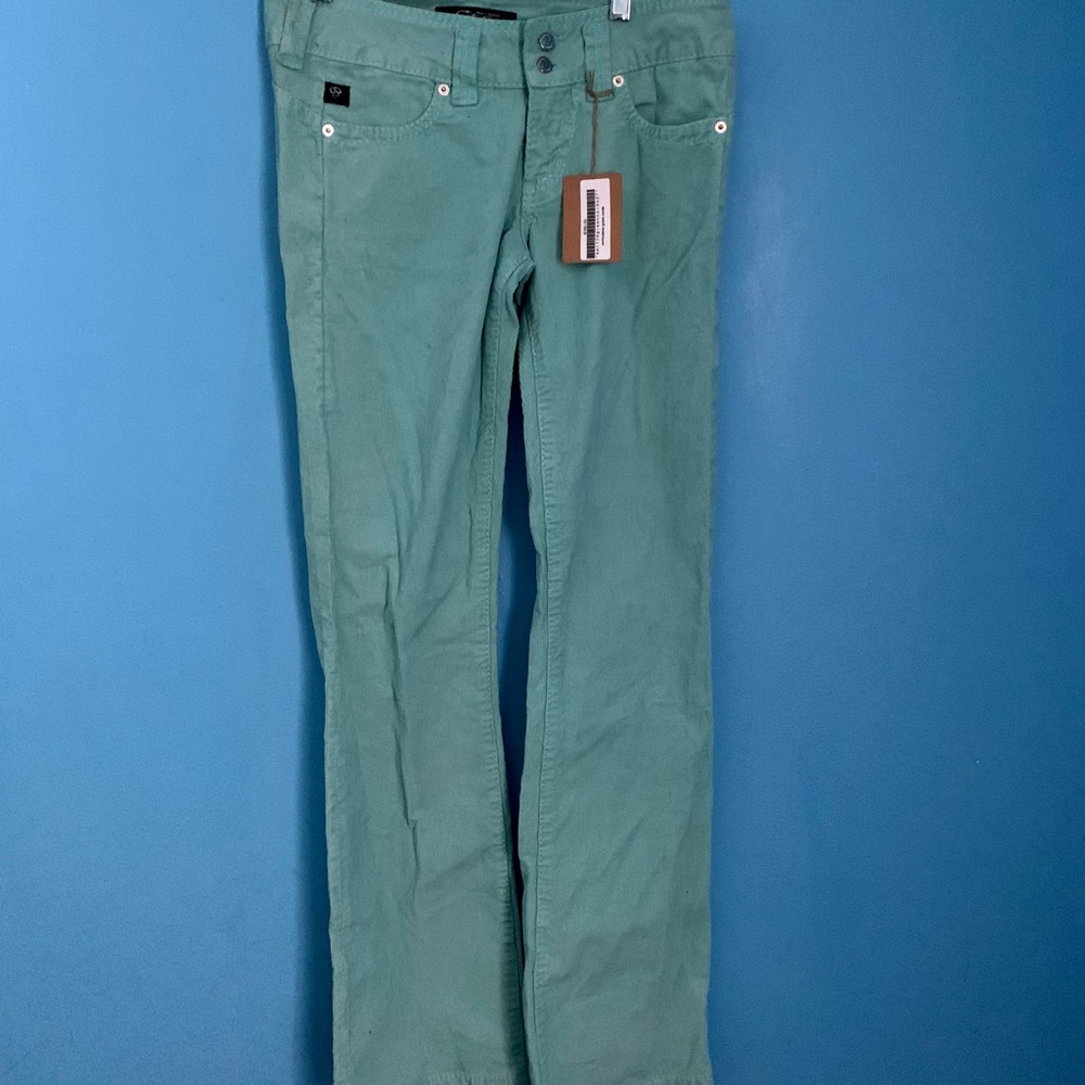 Serfontaine Light Green corduroy Bootcut Pants NWT